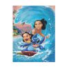 Puzzle 80 piese, 20 x 15 cm, personaje Lilo and Stitch, model 3