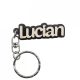 Breloc din lemn, nume "Lucian"