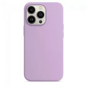   Husa Apple iPhone 13 Pro, Luxury Silicone, catifea in interior, mov lila