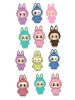 Stickere cu personaje La Bubu, material Vinyl / PP autoadeziva Glossy, 12 bucati
