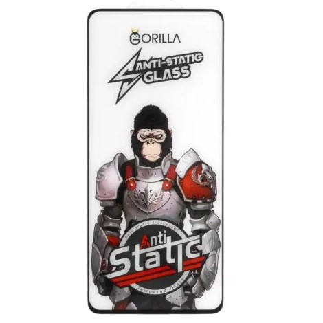 Folie sticla Samsung Galaxy A21s, Gorilla Anti-static Glass, margini negre