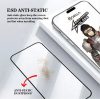 Folie sticla Samsung Galaxy A21s, Gorilla Anti-static Glass, margini negre