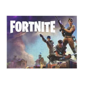Puzzle 80 piese, 20 x 15 cm, personaje Fortnite, model 2