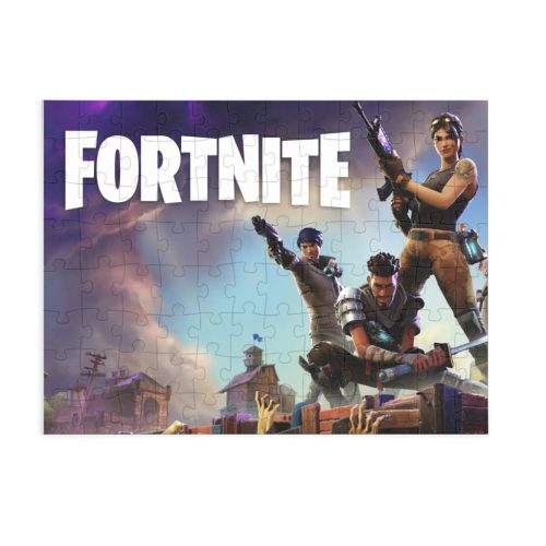 Puzzle 80 piese, 20 x 15 cm, personaje Fortnite, model 2