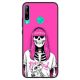 Husa de protectie pentru Huawei Y6P, hibrid TPU + PC, model Hipster Woman