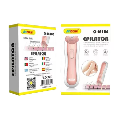 Epilator electric Andowl Q-M186, alb/roz