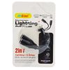 Cablu adaptor Andowl ZJ6, Lightning to Lightning/Jack 3.5mm, audio/incarcare