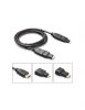 Cablu HDMI Q-HD310 cu adaptor Micro HDMI si Mini HDMI, lungime 2 metri, redare 4k, negru
