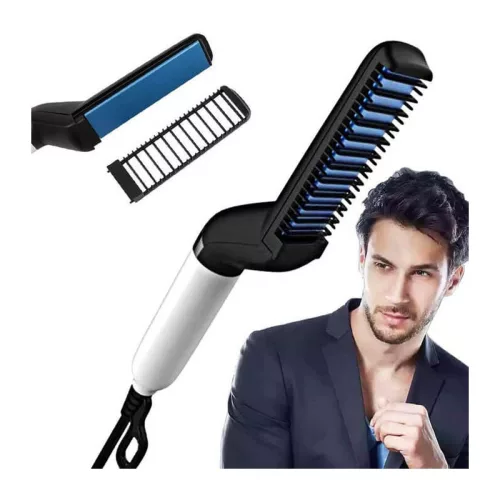Placa pentru indreptat parul si barba Andowl Q-M322, negru/alb