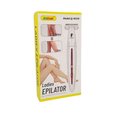 Epilator electric Andowl Q-M559, alb/albastru