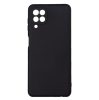 Husa Samsung Galaxy A22 4G, Luxury Silicone, catifea in interior, protectie camere, negru