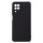 Husa Samsung Galaxy A22 4G, Luxury Silicone, catifea in interior, protectie camere, negru