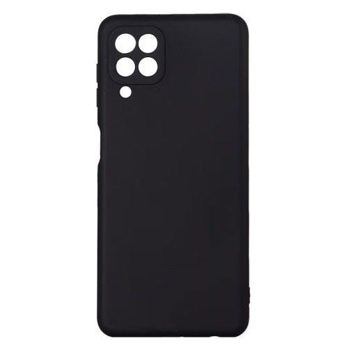 Husa Samsung Galaxy A22 4G, Luxury Silicone, catifea in interior, protectie camere, negru