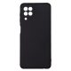 Husa Samsung Galaxy A22 4G, Luxury Silicone, catifea in interior, protectie camere, negru