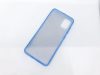 Husa Flowers Glitter pentru Apple iPhone 11 Pro Max, cu mesaj, albastra