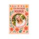 Magnet foto personalizat cu imaginea ta, sidefat, 9.5 x 5 cm, rama Cea mai buna mama