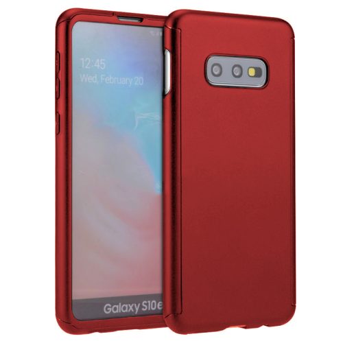 Husă Full Cover 360° pentru Samsung Galaxy S21 Plus (față + spate + sticla), roșie