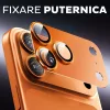 Folie de sticla Apple iPhone 17 Pro Max, protectie lentile camera spate, margine Cosmic Orange