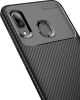 Husa Carbon Fiber pentru Samsung Galaxy A20e, aspect carbon, neagra