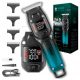 Aparat de tuns VGR V964, acumulator incorporat, afisaj LED, negru/verde