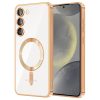 Husa Samsung Galaxy S23 Plus, Electroplating Magsafe TPU, protectie camera, aurie