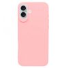 Husa protectie Apple iPhone 16 Plus, Matt TPU My Choice, silicon moale, roz pal