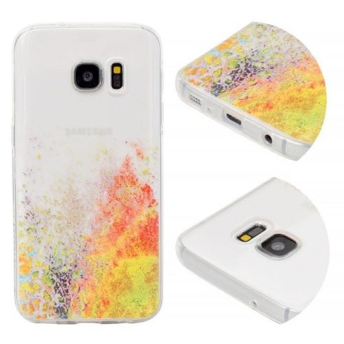 Husa de protecție pentru Samsung Galaxy S7, TPU transparent, model Volcano