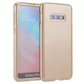   Husă Full Cover 360° pentru Samsung Galaxy S10e (față + spate), aurie