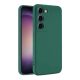 Husa Samsung Galaxy A16 5G, Luxury Silicone, protectie camera, catifea in interior, verde inchis