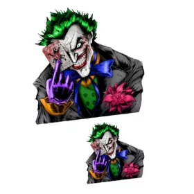   Stickere cu Joker Cards, Vinyl / PP autoadeziva Glossy, 2 bucati