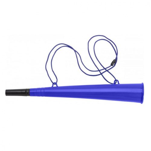 Vuvuzela, trompeta suporteri, 36 cm, albastra, cu snur