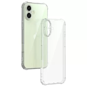   Husa Apple iPhone 16, TPU transparent, intarituri in colturi, protectie camere, grosime 1,5 mm