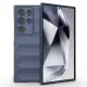 Husa Samsung Galaxy S24 Ultra, Wave Silicone, protectie camera, catifea in interior, navy blue