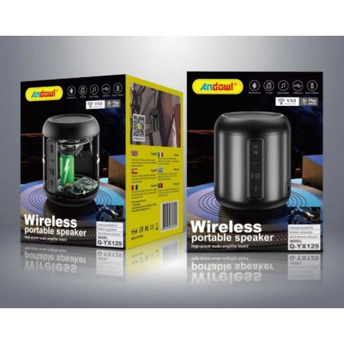 Boxa portabila Bluetooth Andowl YX129, 3W, neagra