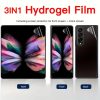 Set 3 folii protectie Samsung Galaxy Z Fold4, Hydrogel, front/front/back, ultra subtiri, transparente