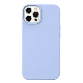   Husa Apple iPhone 13 Pro, Luxury Silicone, catifea in interior, baby blue