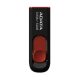 Memorie portabila / stick USB 2.0, 32 GB, ADATA C008, retractabil, negru/rosu