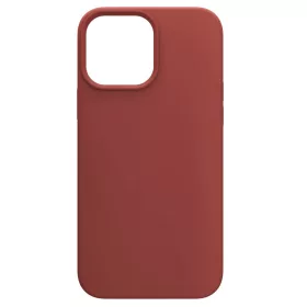   Husa Apple iPhone 13, Luxury Silicone, catifea in interior, rosu burgundy