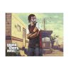 Puzzle 80 piese, 20 x 15 cm, personaje GTA, model 3