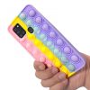 Husa antistres tip Pop It! pentru Samsung Galaxy A21s, multicolora