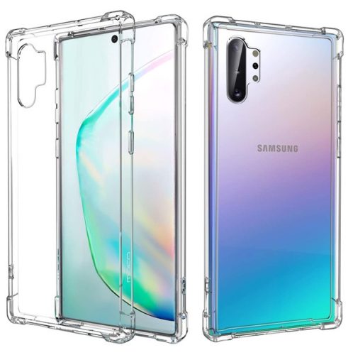 Husa Samsung Galaxy Note 10 Plus, TPU transparent, intarituri in colturi, grosime 1,5 mm