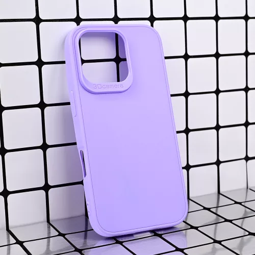Husa protectie Apple iPhone 16 Pro Max, Matt TPU My Choice, silicon moale, mov lila