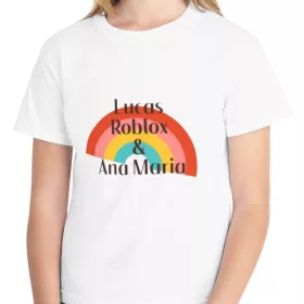   Tricou personalizat alb, copii/adulti, design logo Ana si Lucas, modal, diverse marimi