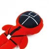 Jucarie de pluș Squid Game, Soldatul Patrat, 23 cm, rosu/negru