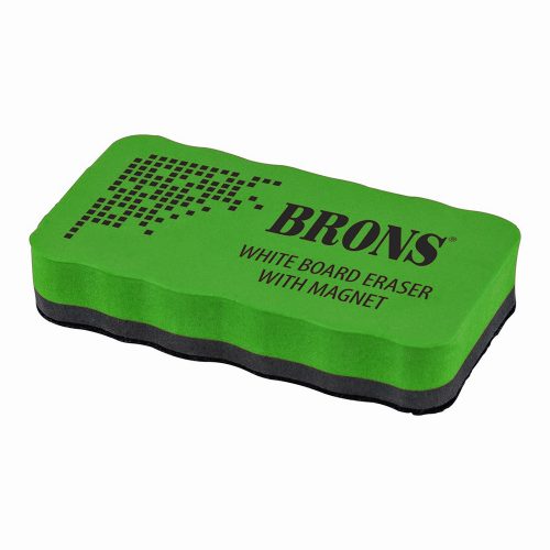 Burete pentru whiteboard Brons BR-259, magnetic, verde