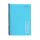 Caiet cu spirala A5, 80 file, My Note Flex Neon, dictando, coperta PP albastru deschis