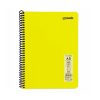 Caiet cu spirala A5, 80 file, My Note Flex Neon, dictando, coperta PP galbena
