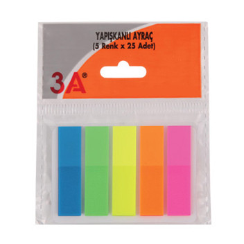 Sticky separator, 5 culori, 125 de file