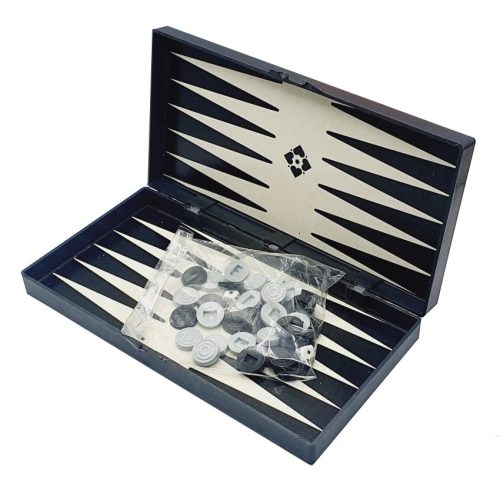 Set joc table / backgammon, plastic, 28 x 28 cm