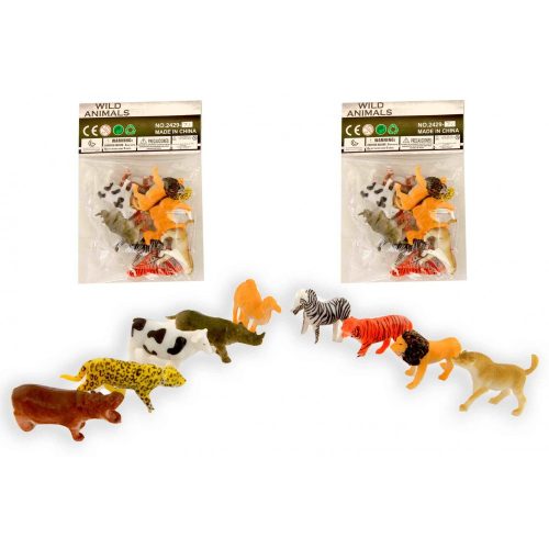 Set 10 animale din plastic, Wild Animals Series